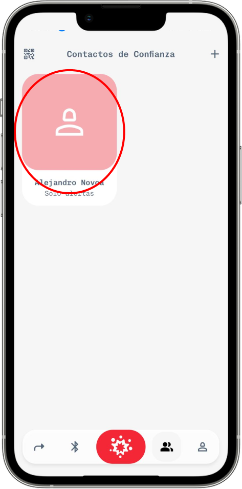 Paso 4 - AÑADE A TUS CONTACTOS DE EMERGENCIA